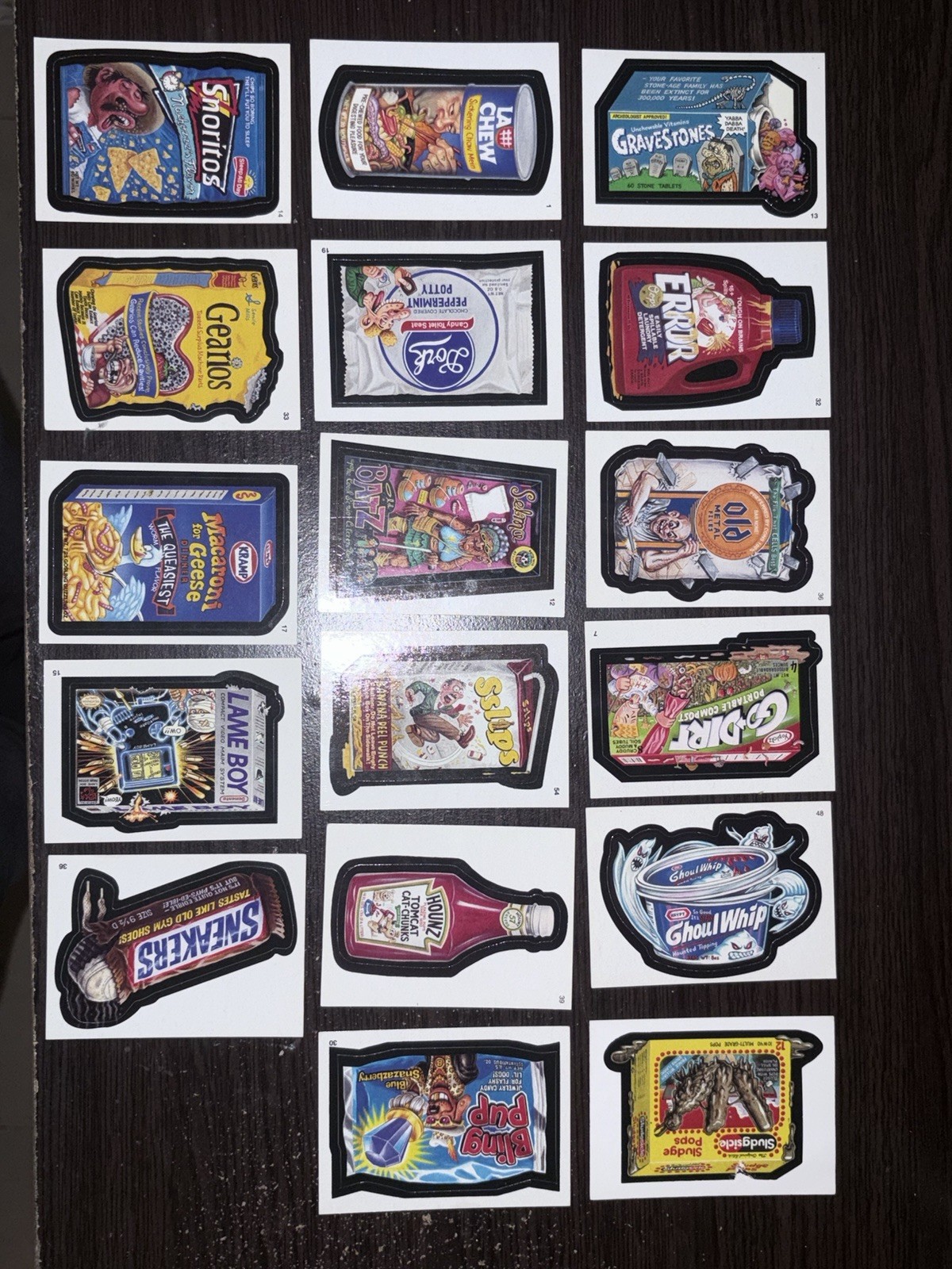 1973 topps Wacky sticker