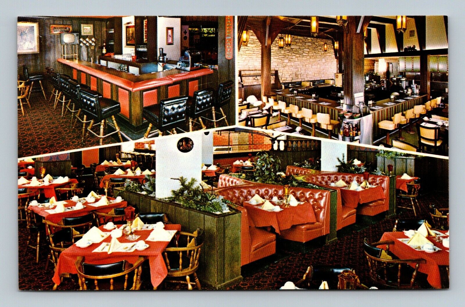 CHEYENNE Wyoming WY BAR CAFE RESTAURANT Cheyenne Plains Hotel ROADSIDE Postcard