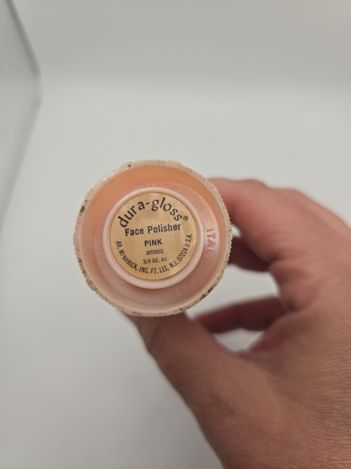 Viintage Dura-gloss Face Polisher Ar. Winarick Inc New Jersey Pink 1970s Italy