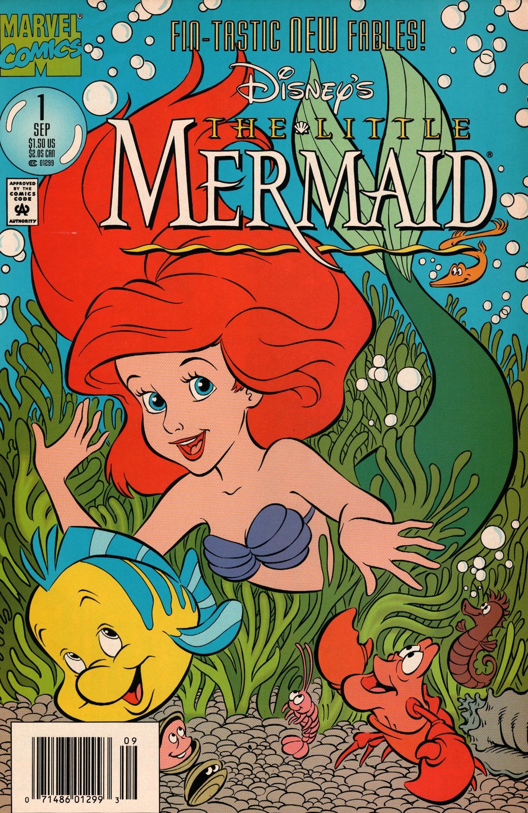 Disney's The Little Mermaid #1 Newsstand (1994-1995) Marvel Comics