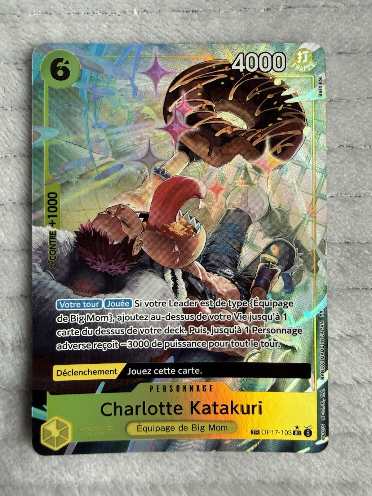 French OP17-103 Katakuri TR The World\'s Strongest Warriors One Piece TCG Bandai