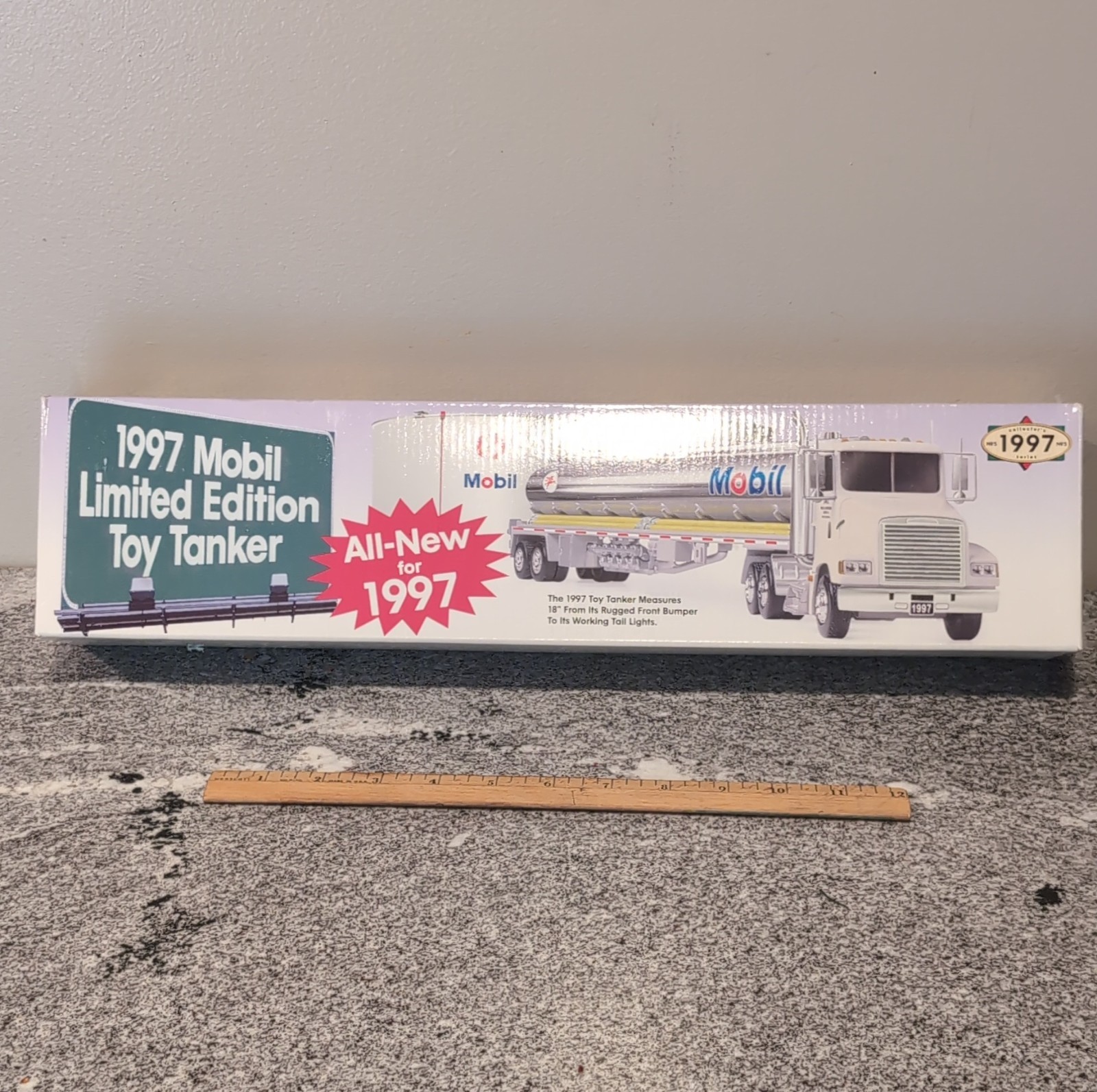 Mobil 1997 Limited Edition Toy Tanker Truck Diecast in Box Gas & Oil Theme