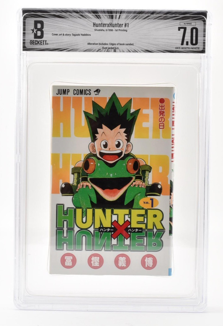 BGS 7.0 Hunter x Hunter #1 Vol 1 1st Printing Edition Graded Manga Japanese Jump