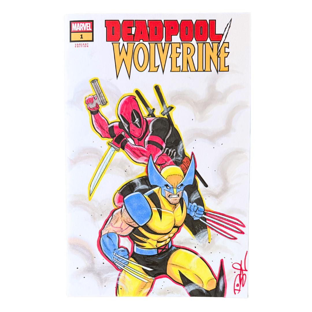 Deadpool Wolverine #1 - Blank - Original Sketch by Dietrich Smith