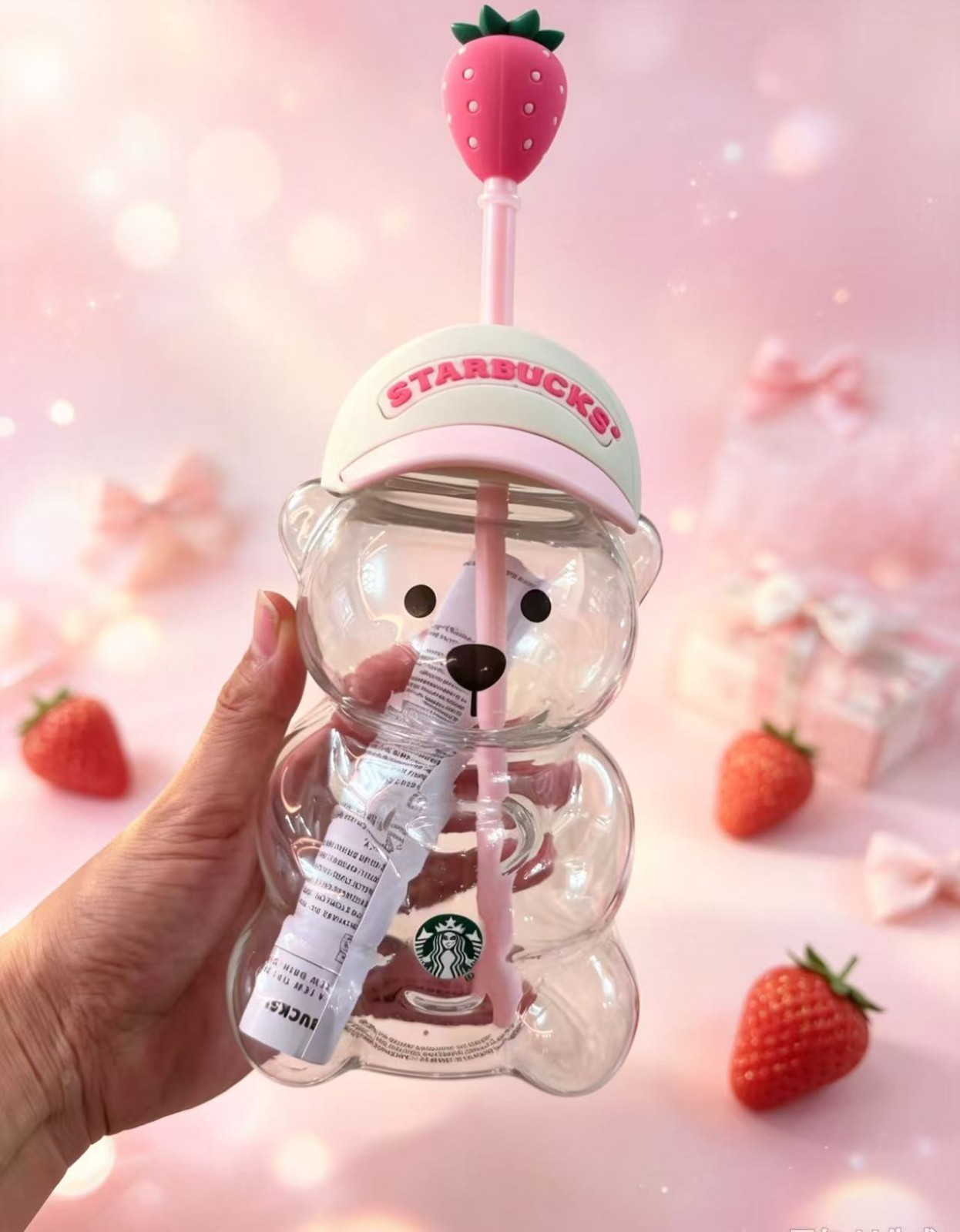 LUXURY New 2026 Starbucks Bearista Bear Cup Tumblers Strawberry Topper Baseball LUXURY New 2026 Starbucks Bearista Bear Cup Tumblers Strawberry Topper Baseball