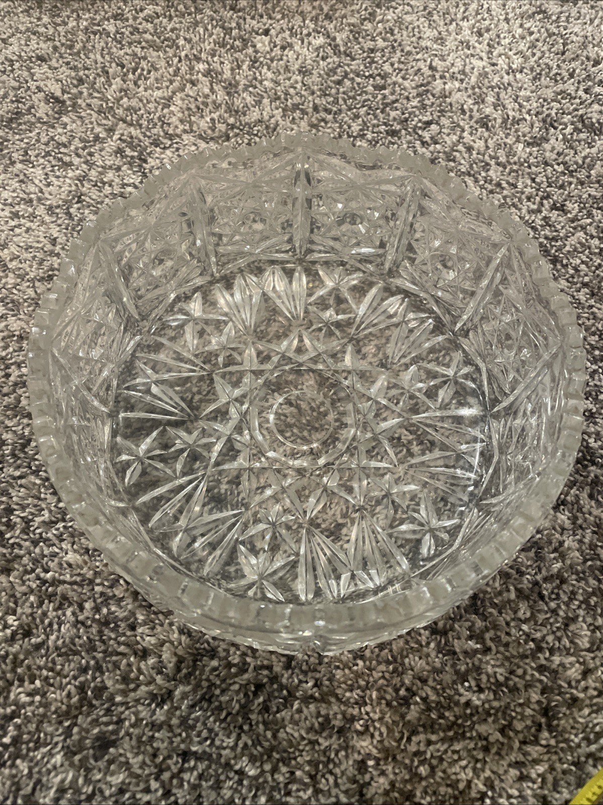 Vtg American Brilliant Period, Hobstar,Starburst ,crosshatch Motif, Lead Crystal Vtg American Brilliant Period, Hobstar,Starburst ,crosshatch Motif, Lead Crystal