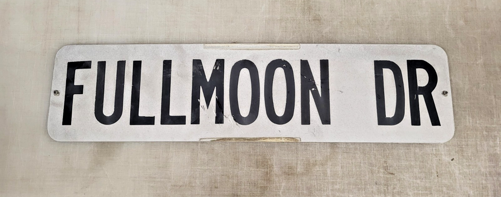 Authentic Retired Metal Street Sign Fullmoon Dr Vintage Aluminum Road Sign Authentic Retired Metal Street Sign Fullmoon Dr Vintage Aluminum Road Sign