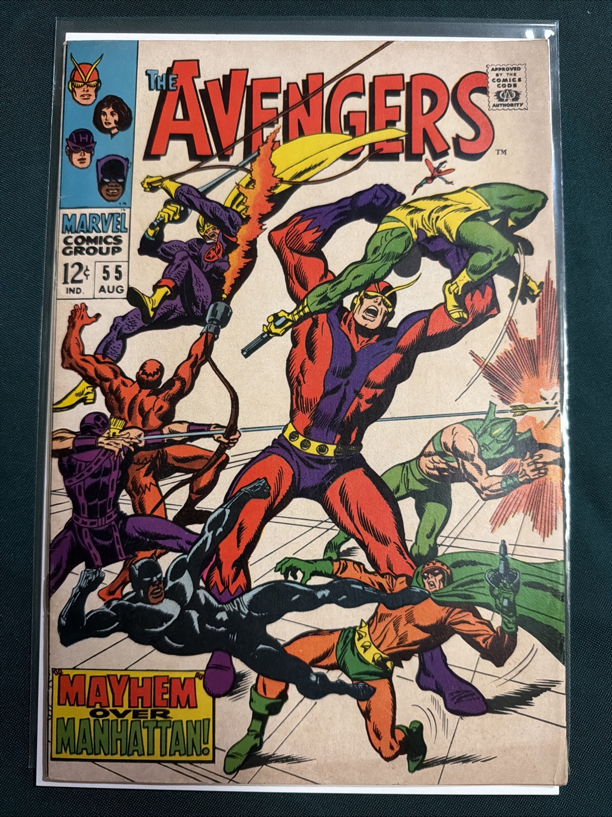 Marvel Avengers #55 1968 Key 1st Full Ultron App 3rd Black Knight | Comic 4.5