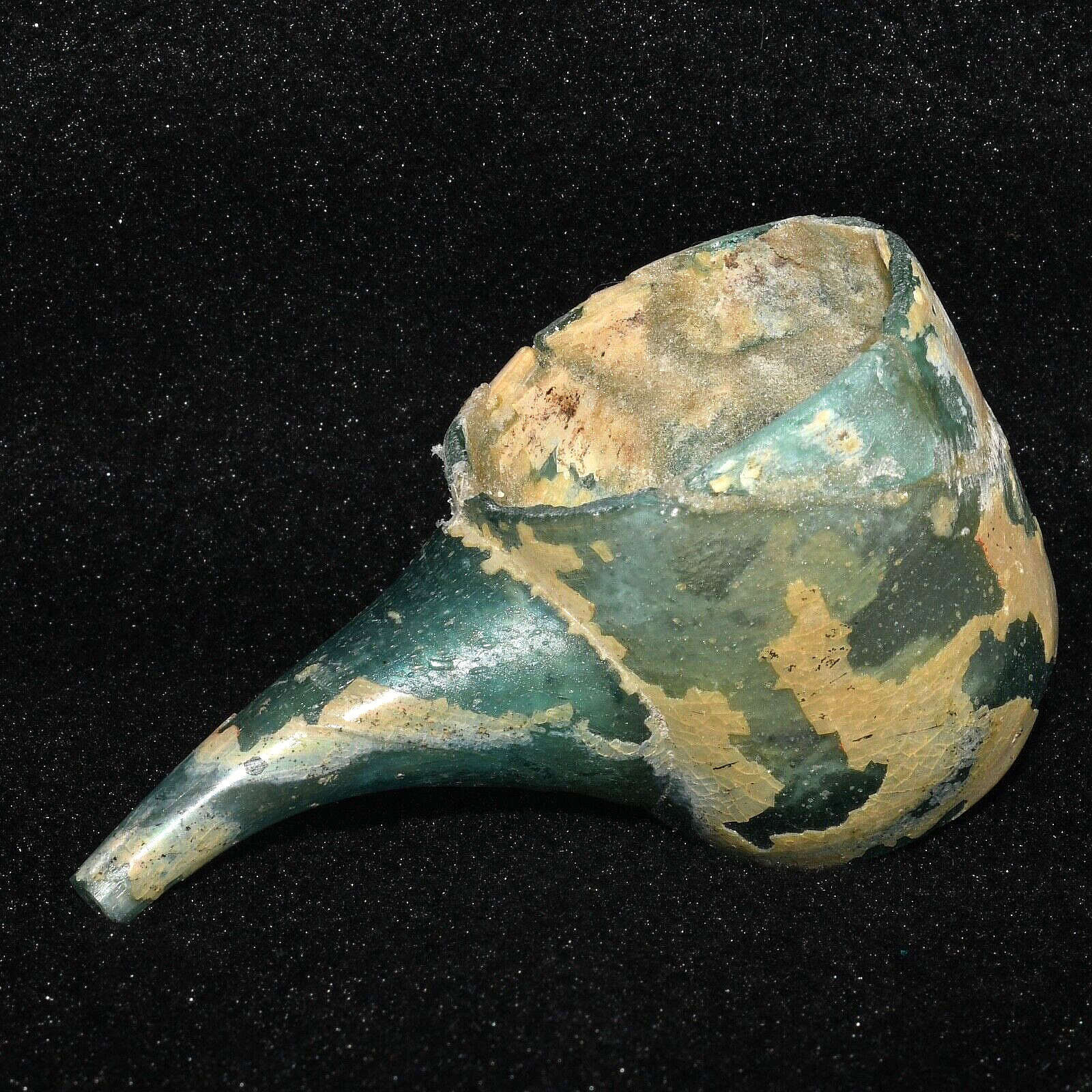 Genuine Ancient Roman Glass Infant Feeder Circa 1st - 7th Century