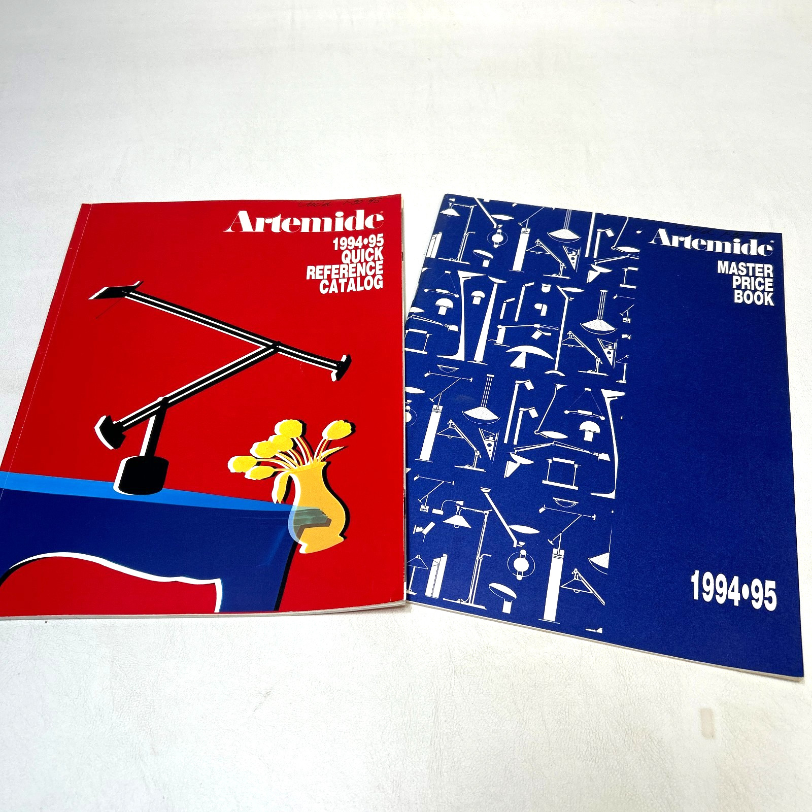 Vintage Artemide 1994-95 Lighting Catalog & Master Price Book Italian Design Lot