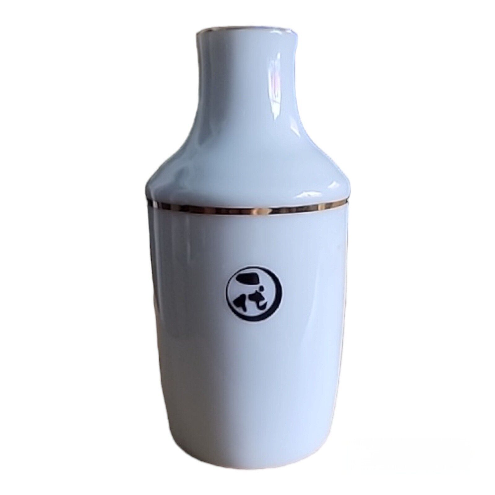 Vintage Vase Sake Pitcher Porcelain Japan White Gold