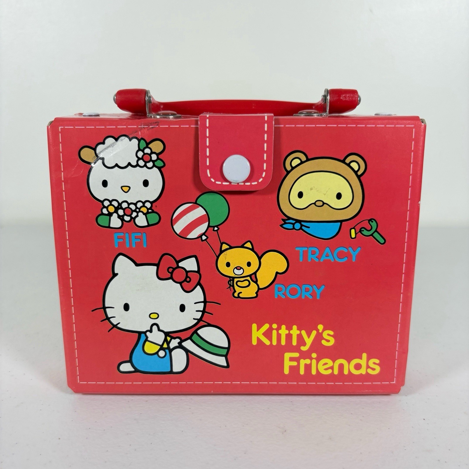 Vtg 1976 Sanrio Hello Kitty Kitty\'s Friends Keepsake Box Japan
