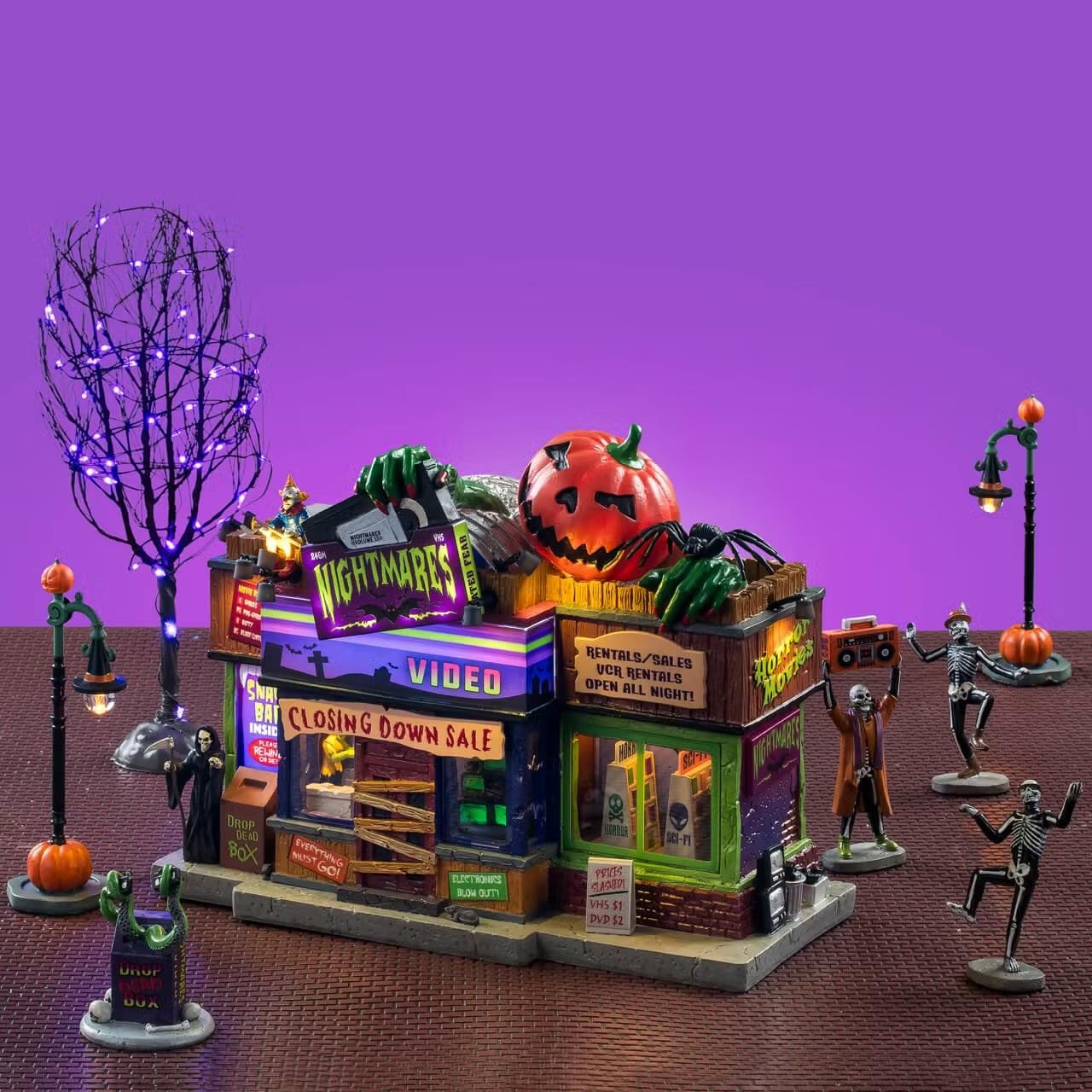 Lemax Spooky Town Halloween Village Nightmares Video Set 56667