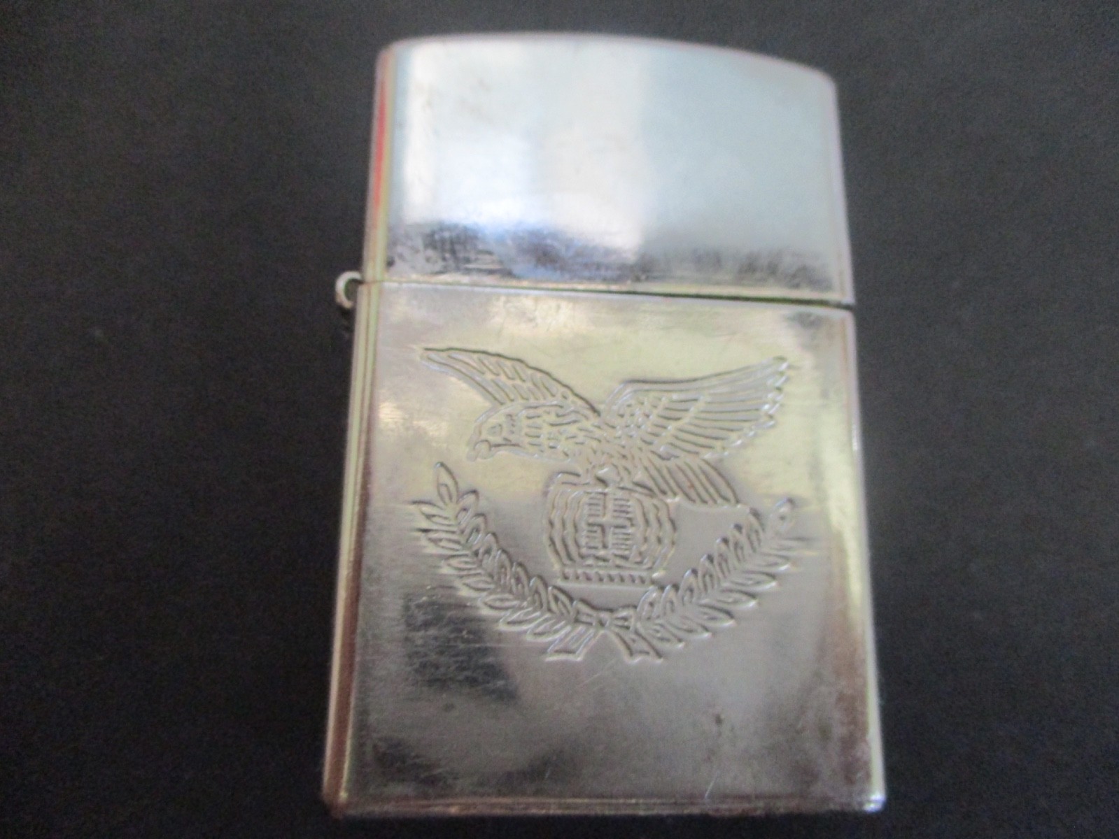 VINTAGE APPOLO-K EAGLE CROWN GAS LIGHTER HIGH END KOREA 1970\'S . FACTORY DUSTBAG
