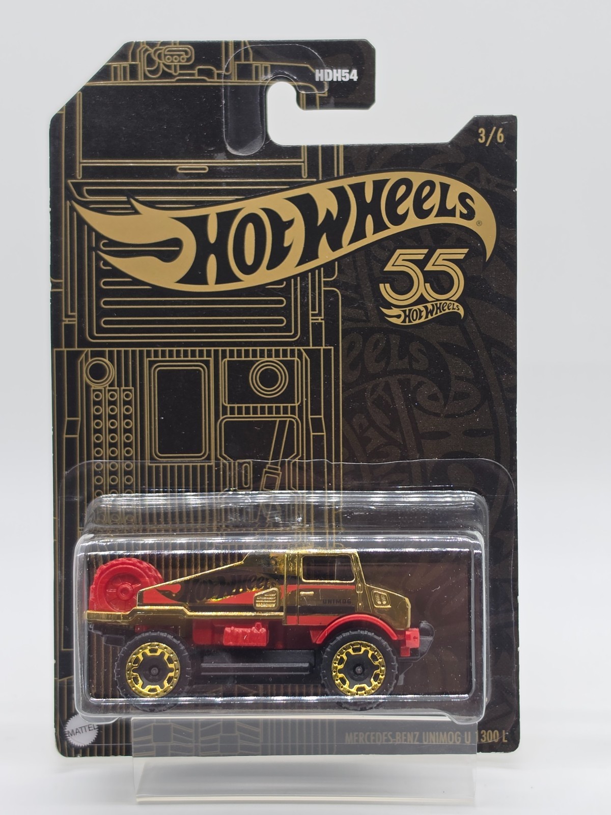 2023 Hot Wheels Mercedes-Benz Unimog U 1300 L 55th Anniversary Pearl Chrome HTF