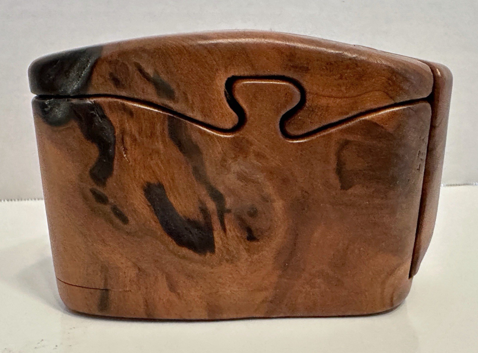 One Of A Kind Rare Vintage Mark Tise Burl Wood Puzzle Box Burlwood Signed One Of A Kind Rare Vintage Mark Tise Burl Wood Puzzle Box Burlwood Signed