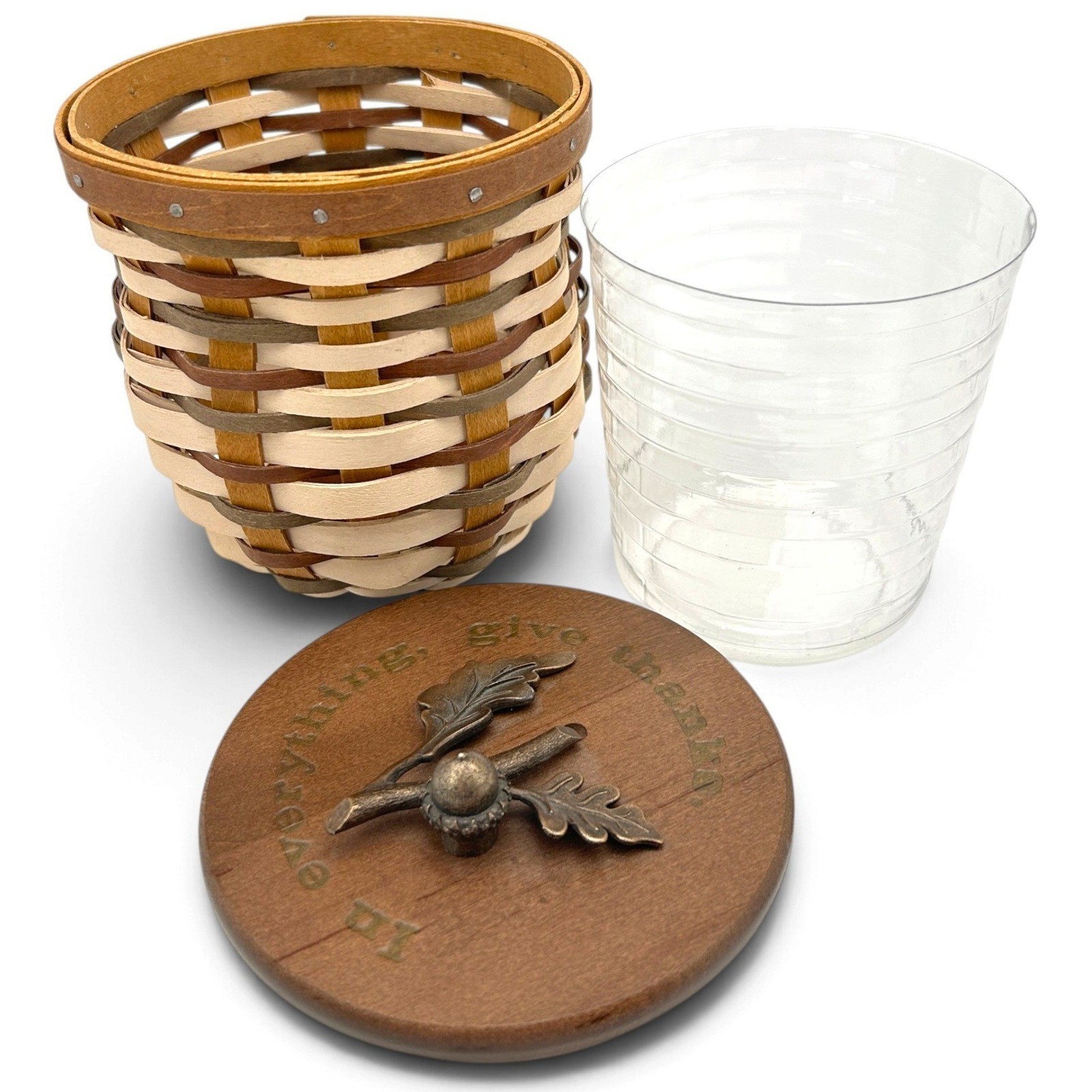 Longaberger Family Together Give Thanks Basket 2010 Collector Club Lid Protector