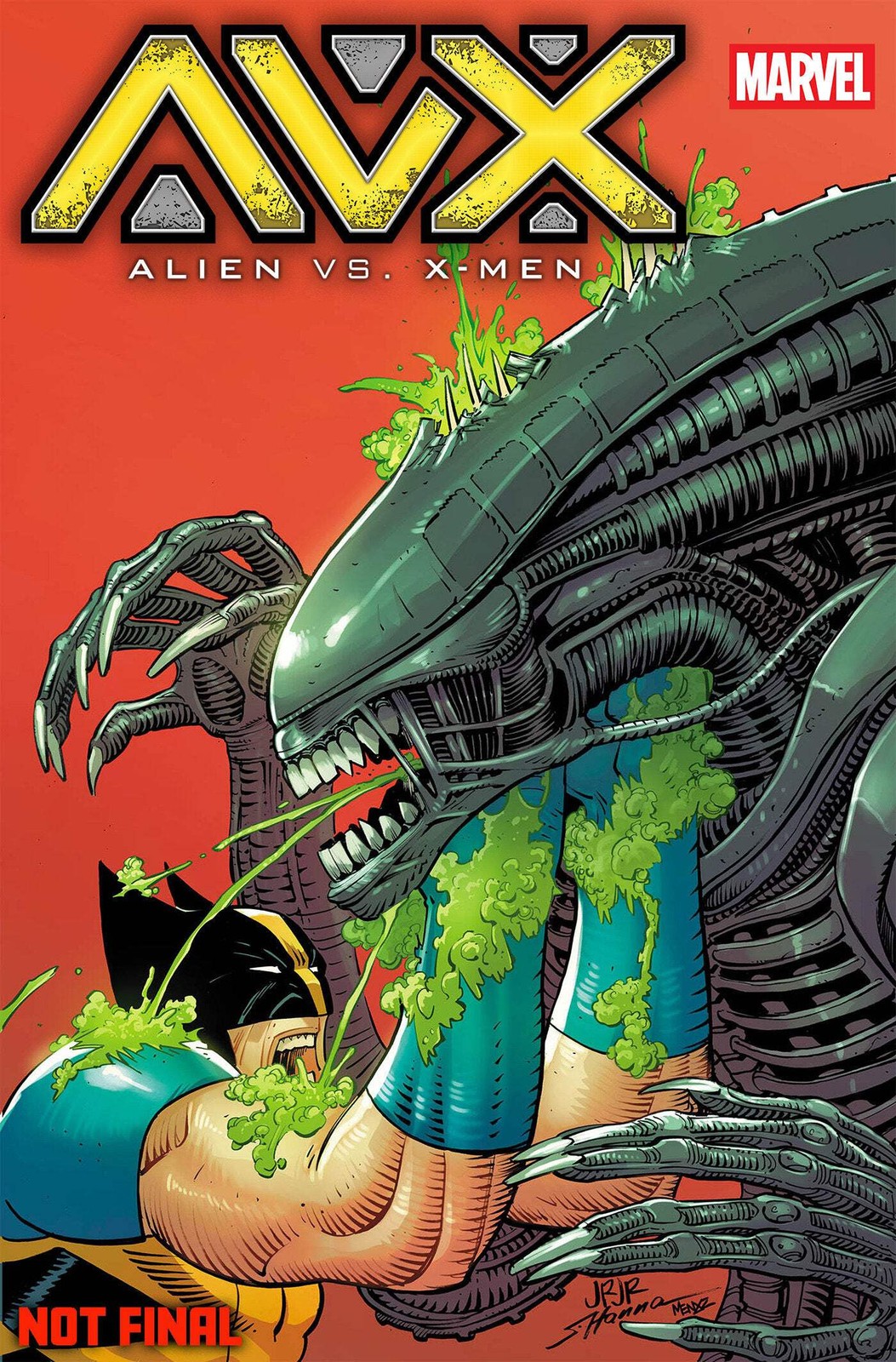 FOIL Alien vs. X-Men #1 John Romita Jr. Foil Variant