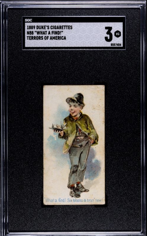  1889 Duke's Cigarettes Terrors Of America (N88) - What A Find Knife Card SGC 3