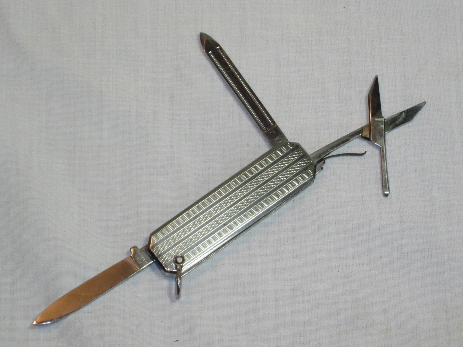 vintage COLES NV Italy  gentlemen's multi tool pocket knife scissors key chain