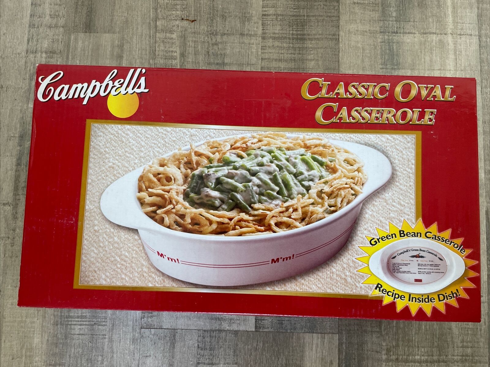 Campbell\'s Soup Company Kitchen  2008 Oval Green Bean Casserole Dish- New in Box
