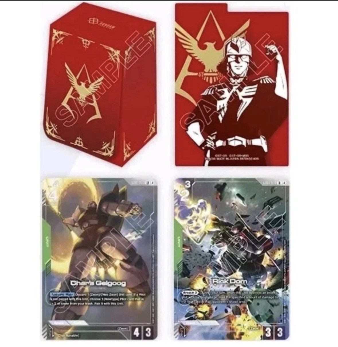 Bandai Gundam Card Game Official Card Case Set 02 Deck Box 