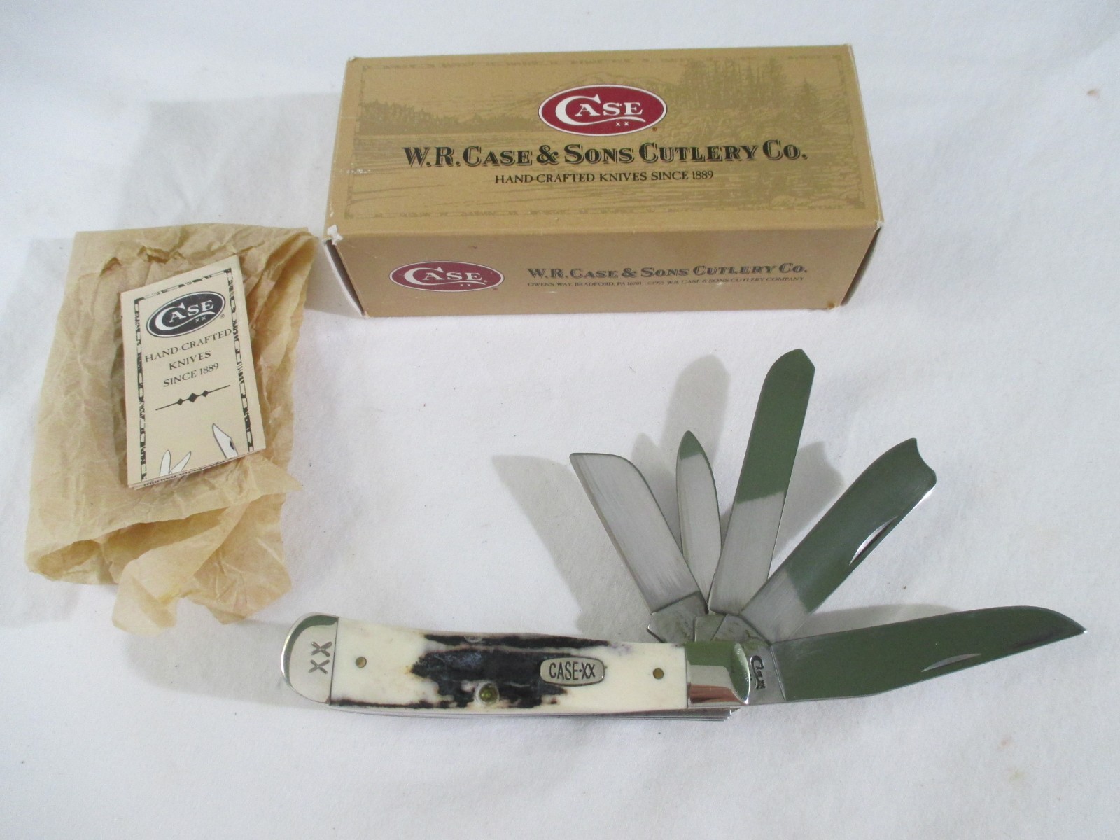 Case XX 1997 Stag 5 Blade Trapper Beast 5554 SS, Item 01612