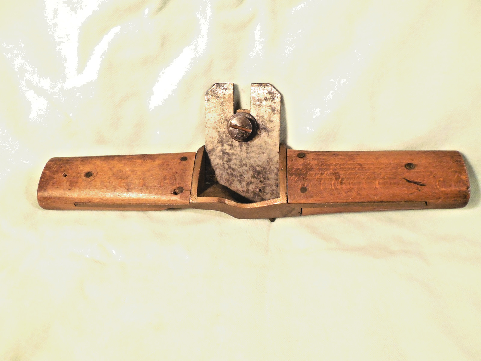 Antique W.H.Pond New Haven Gun Metal Spoke Shave Plane Heavy Duty Carriage Maker