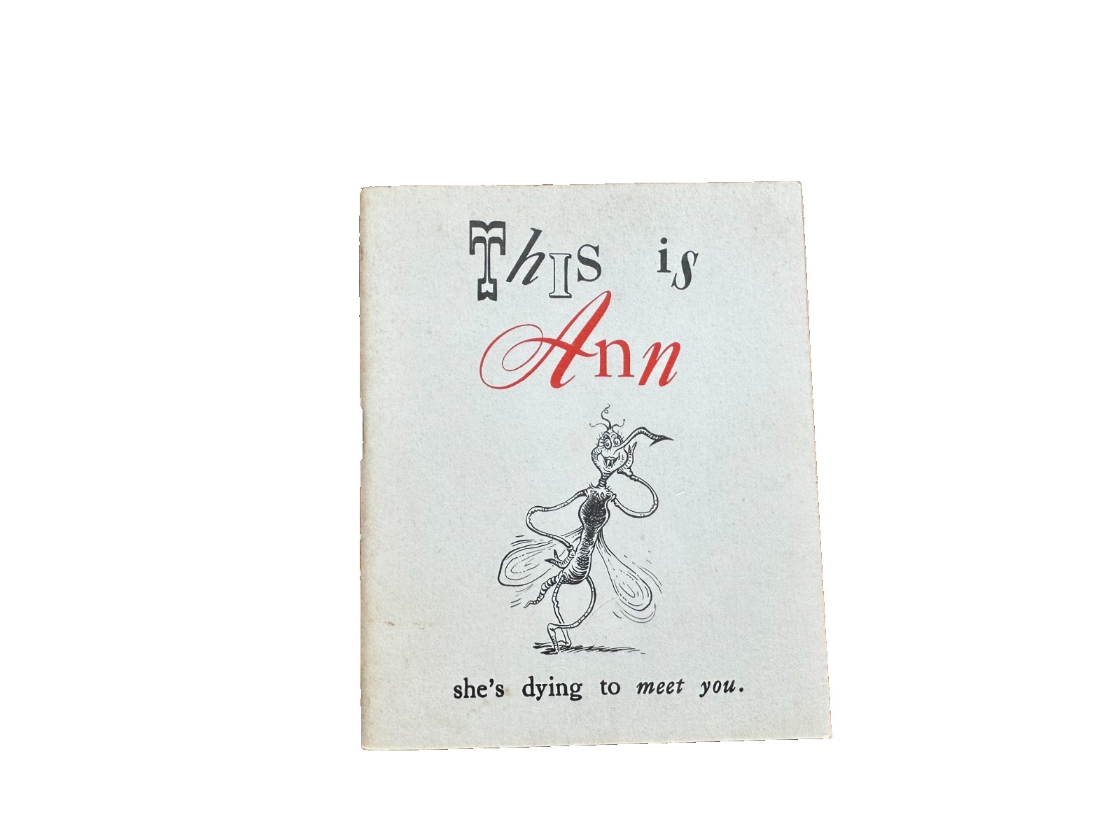 RARE 1943 Dr. Seuss WWII “This is Ann” Malaria Pamphlet Original