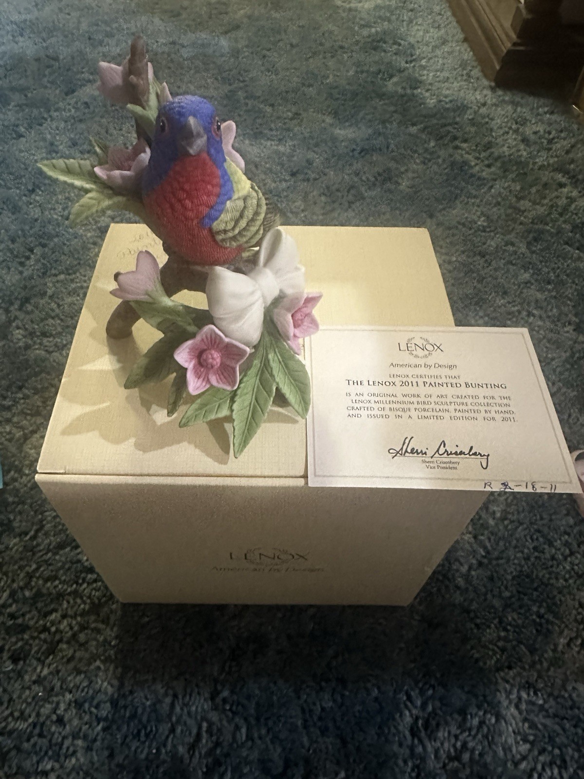Lenox 2011 Painted Bunting Figurine SEE INFO