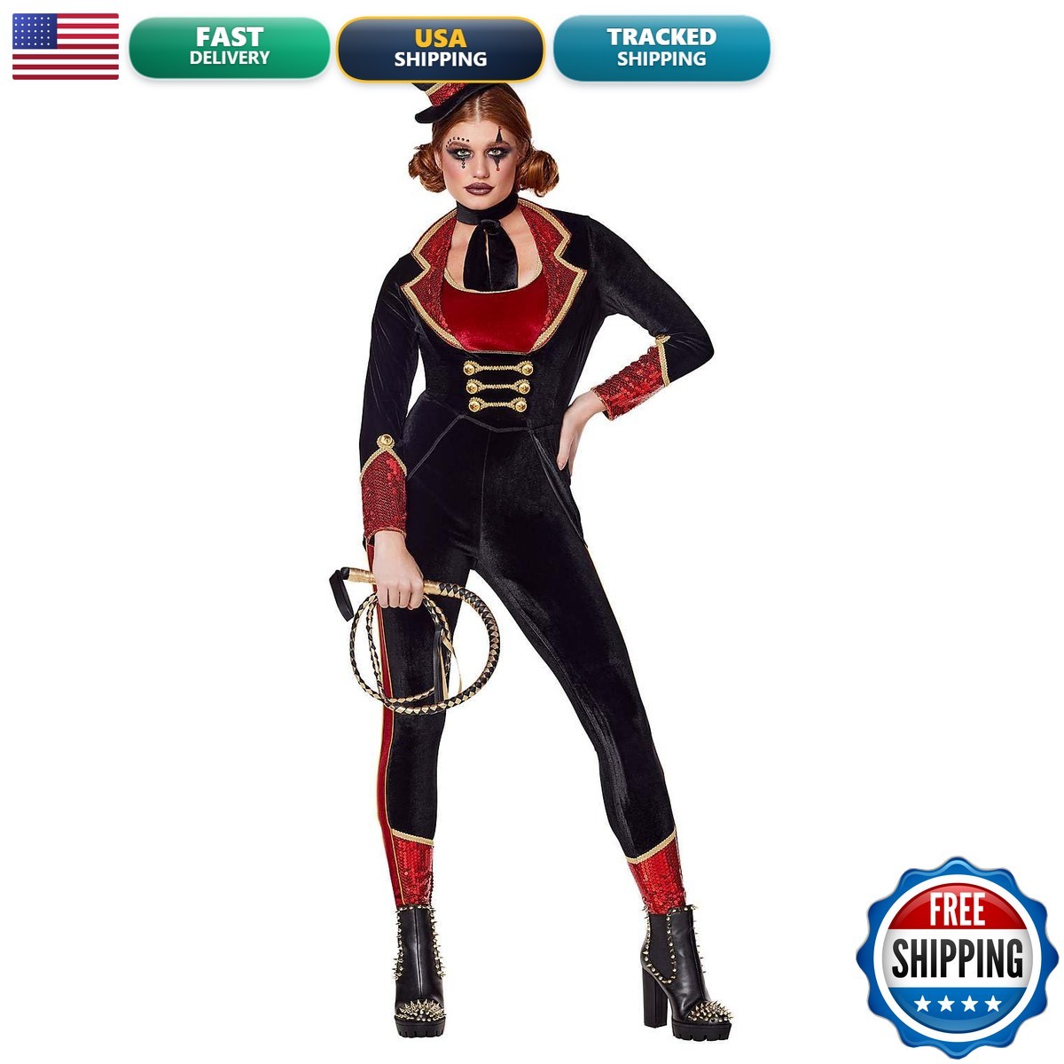 Spirit Halloween Star of the Show Ringmaster Costume Women Size Adult XL