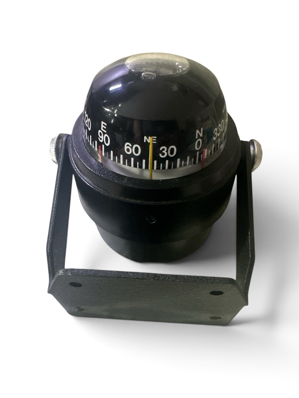 Vintage 1960s Roseland NJ Aqua Meter 90 Black Illuminated Skipper Compass