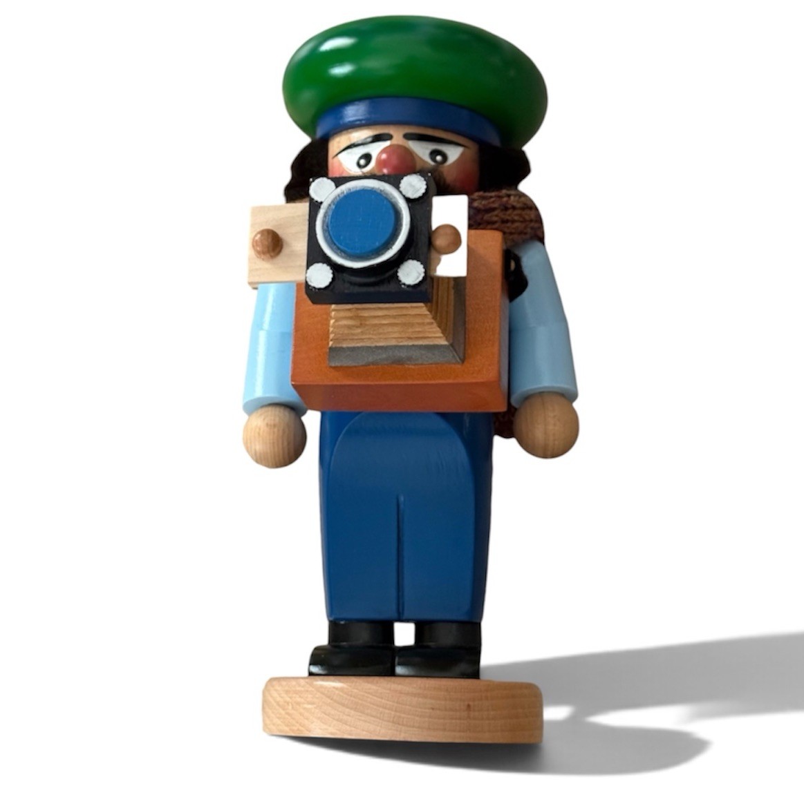 Steinbach Chubby Photographer Nutcracker German Wooden S1319 Vintage 12\
