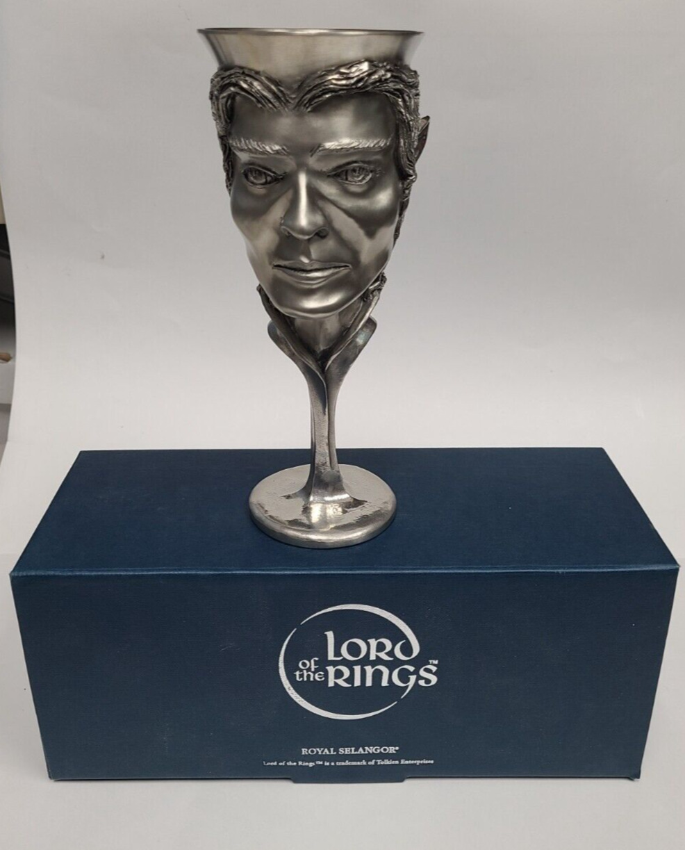 Legolas Pewter LOTR Royal Selangor LE Tolkien Goblet Signed Lord of the Rings
