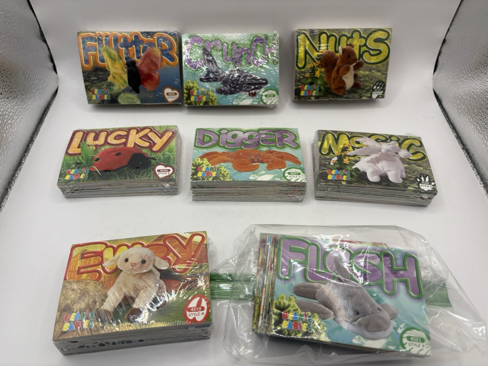 1999 TY Beanie Baby BBOC Cards Lot (Random) - approx 320+\- cards - Series 3&4