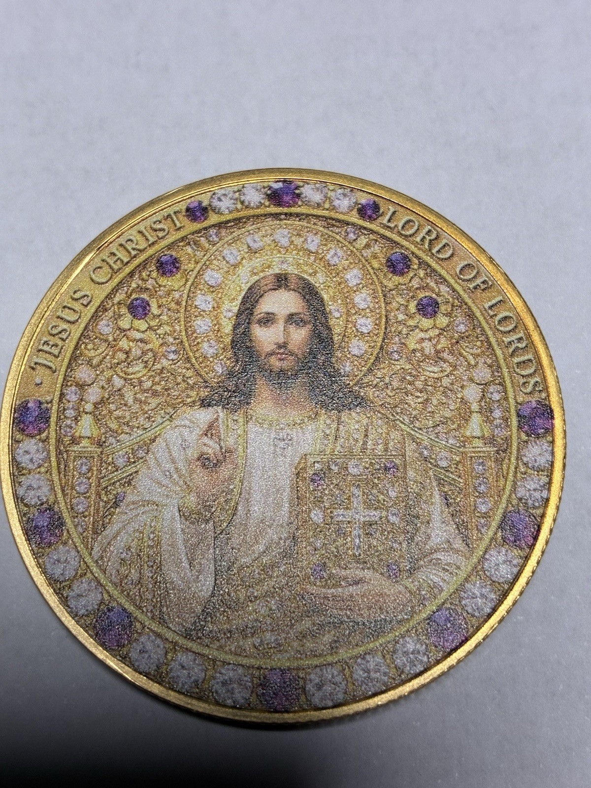 The Ten Commandments - Silver Toned Pocket Token