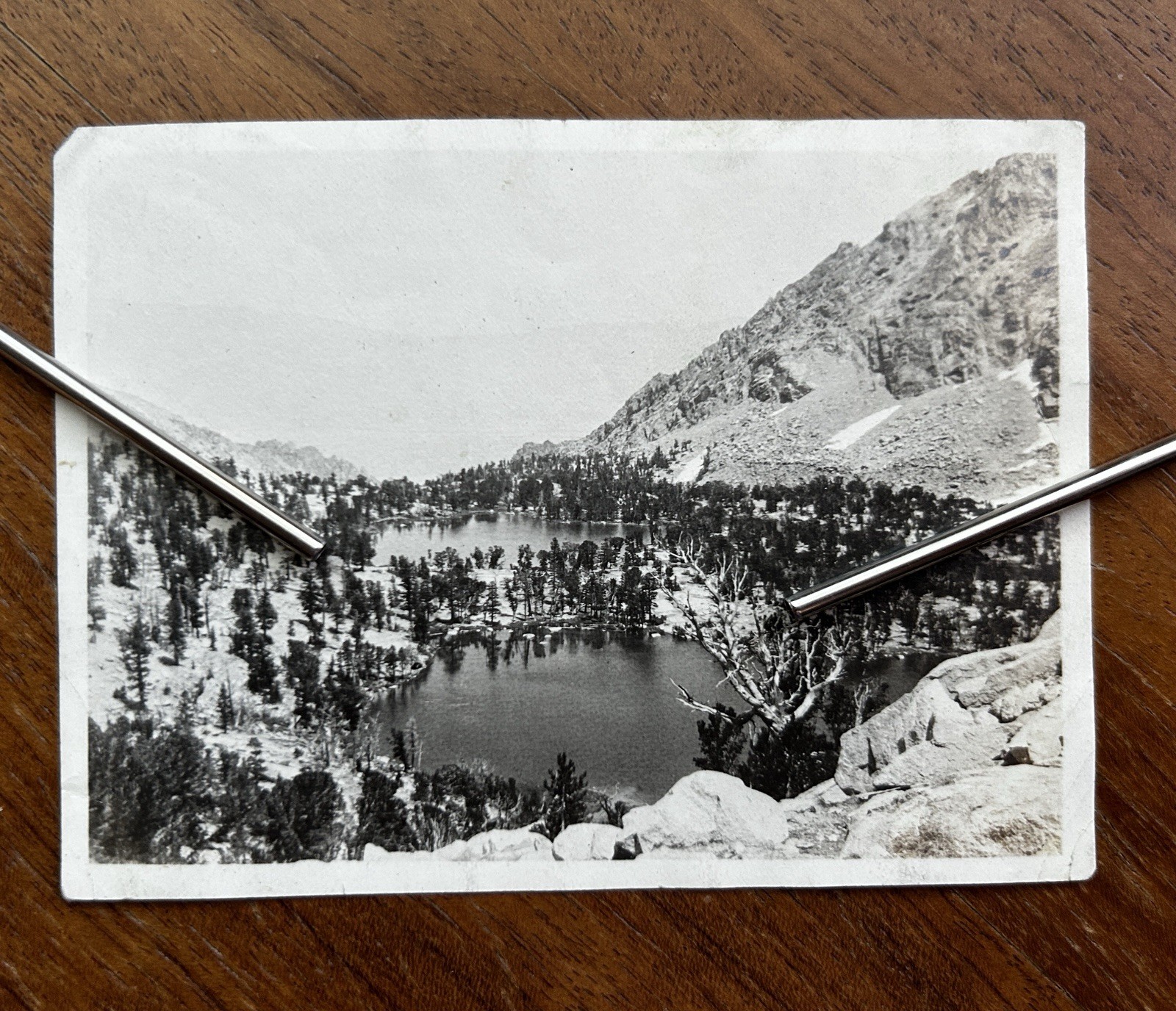 Vintage 1919 Matlock Lake Sierra Nevada Mountains California Photo