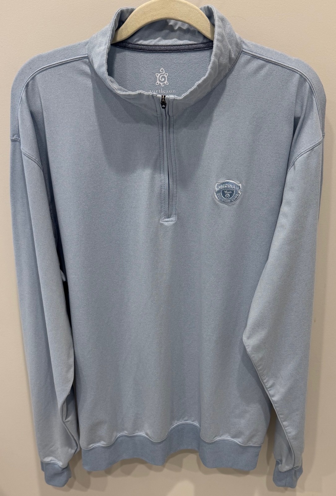 Medinah Country Club - Turtleson Golf 1/4 Zip Pullover - Men\'s XL - Light Blue