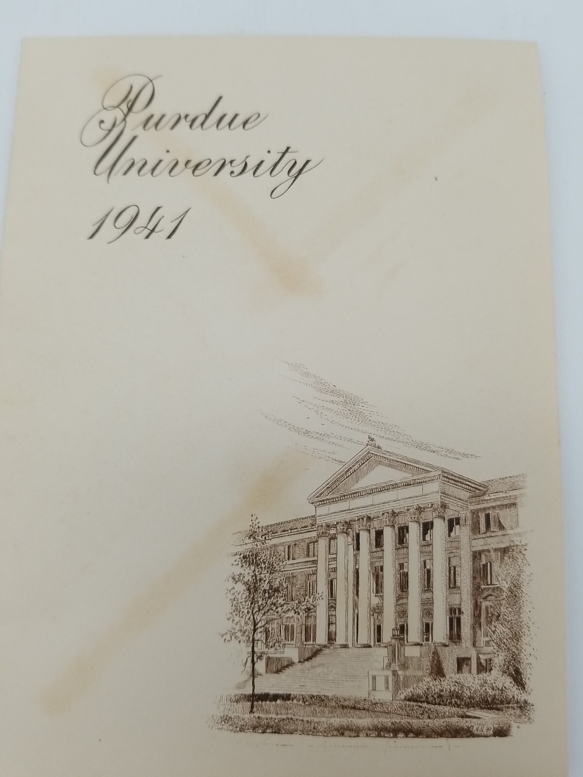 Purdue University 1941 Commencement Invitation