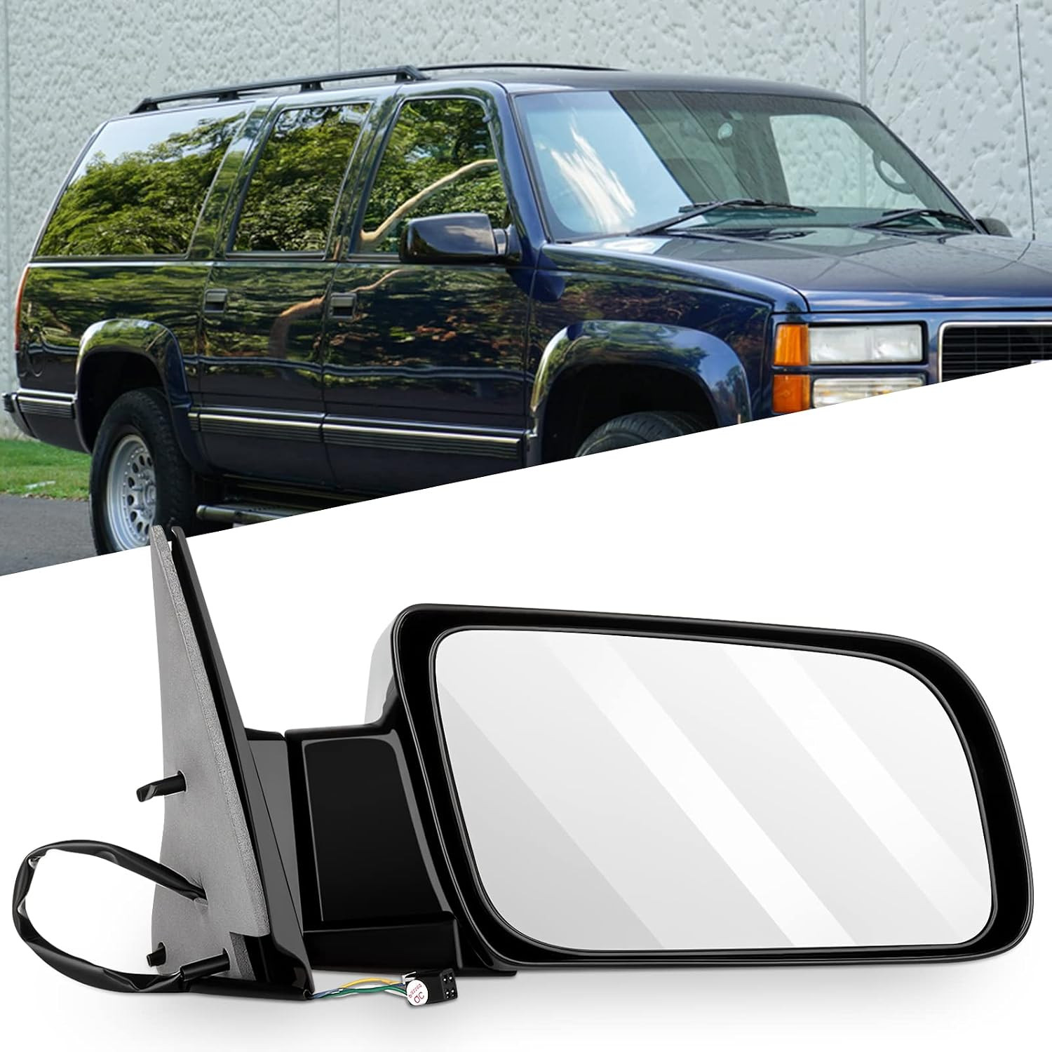 Passenger Side View Mirror Fits for Chevrolet/Gmc C/K 1500 2500 3500 | |Power Op Passenger Side View Mirror Fits for Chevrolet/Gmc C/K 1500 2500 3500 | |Power Op