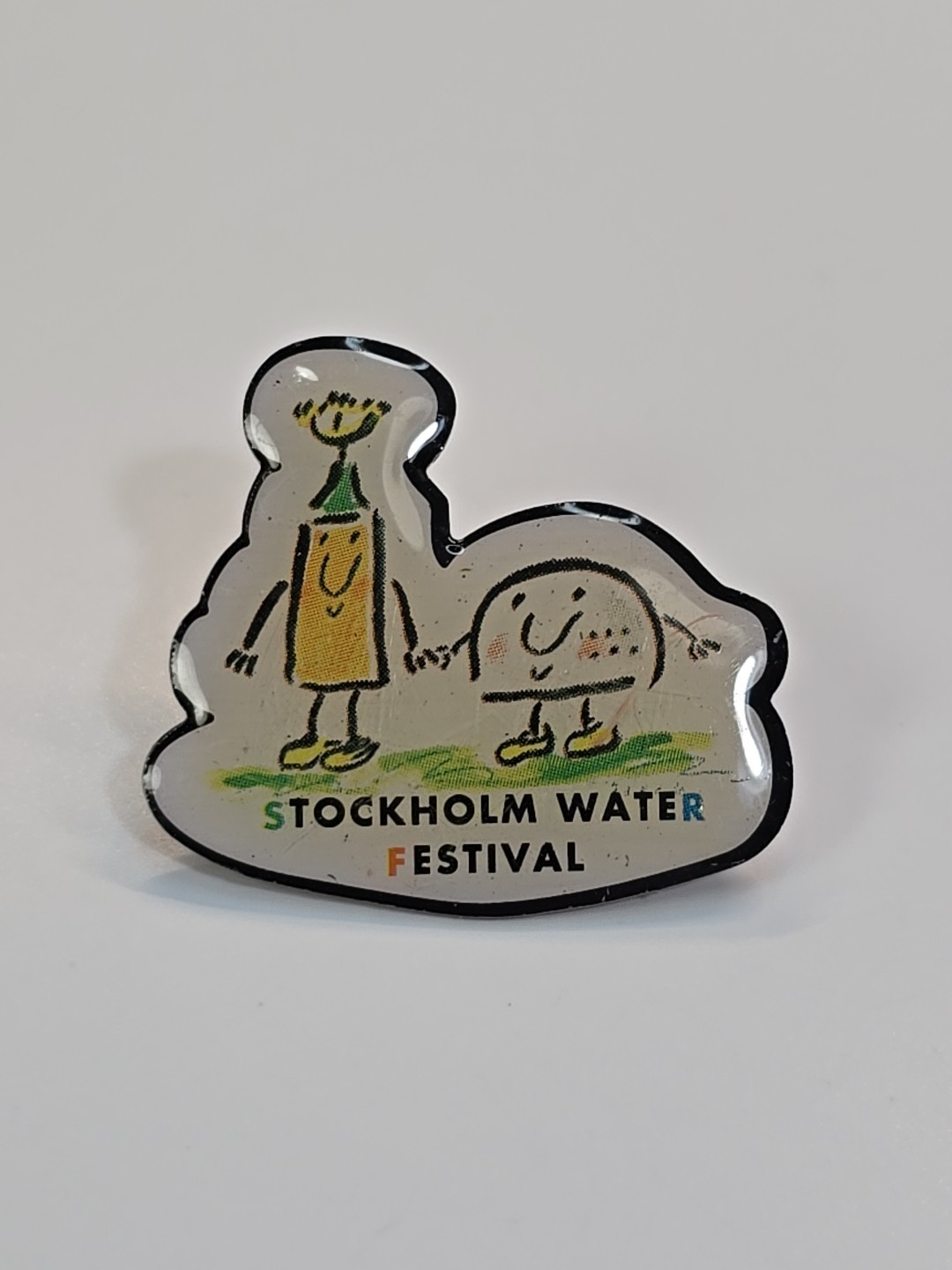 Stockholm Water Festival Pin Sweden Defunct Annual Street Festival 1991 - 1999