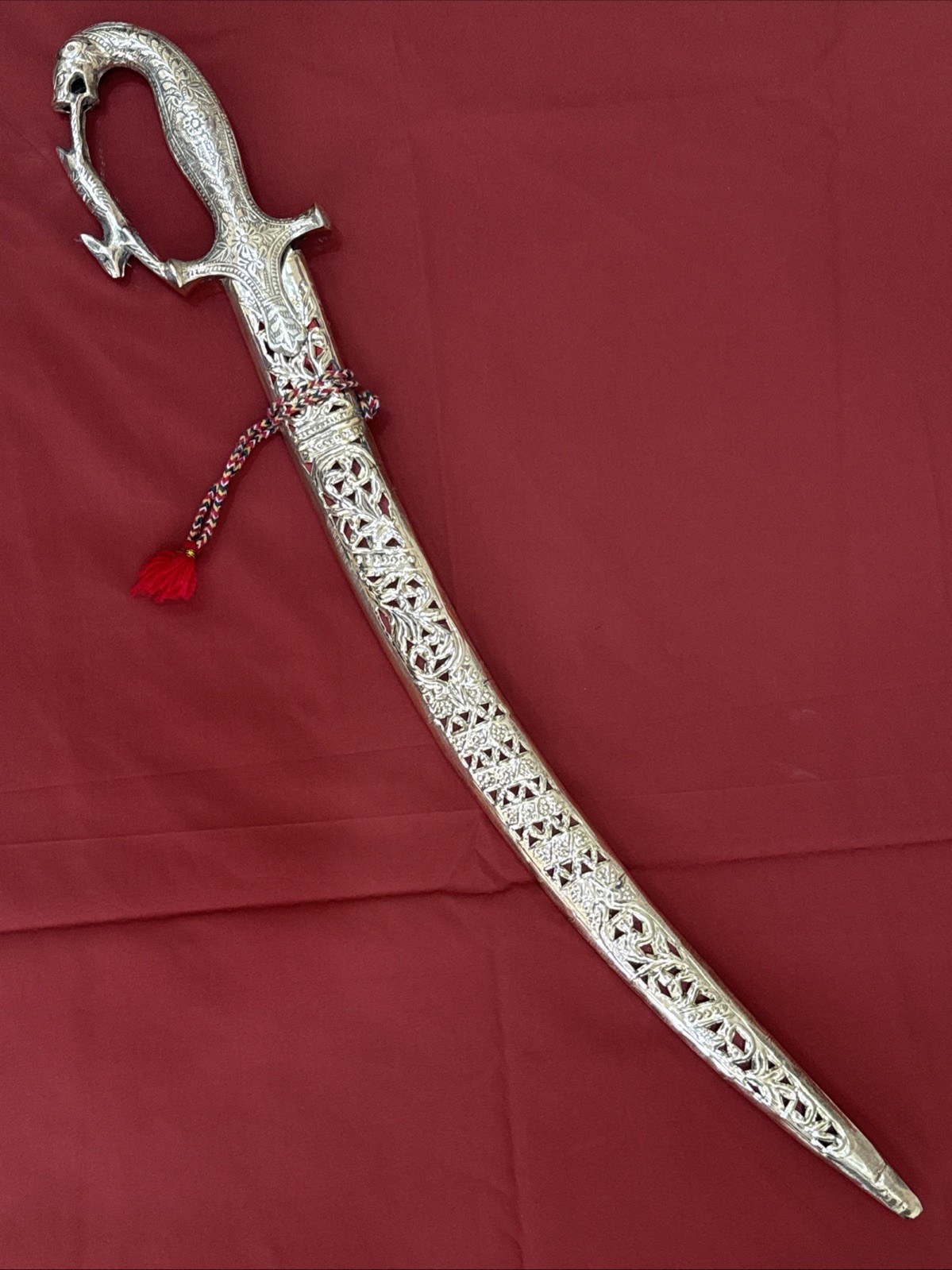 Traditional Indian Wedding New Sword / Talwar Golden Look short Size L- 24”