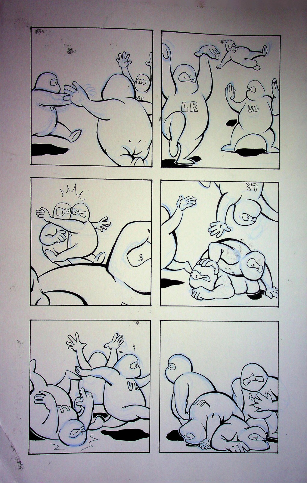 Supermansion 2017 #2C Original MATT HEBB Hand-Drawn Interior Titan Comics Page
