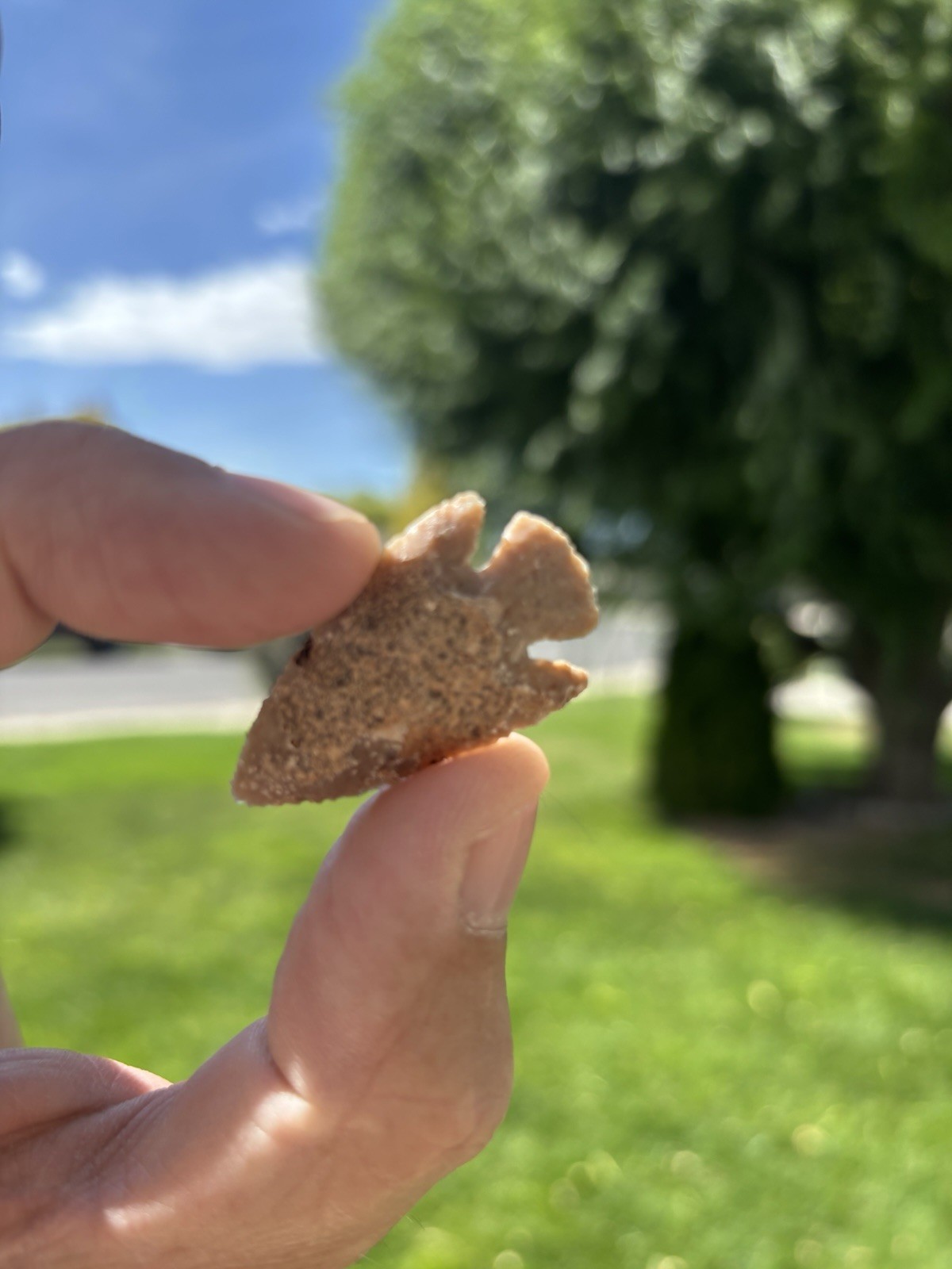 Corner Notched Arrow Head Old Vintage Antique Stone Heat Treated Native American