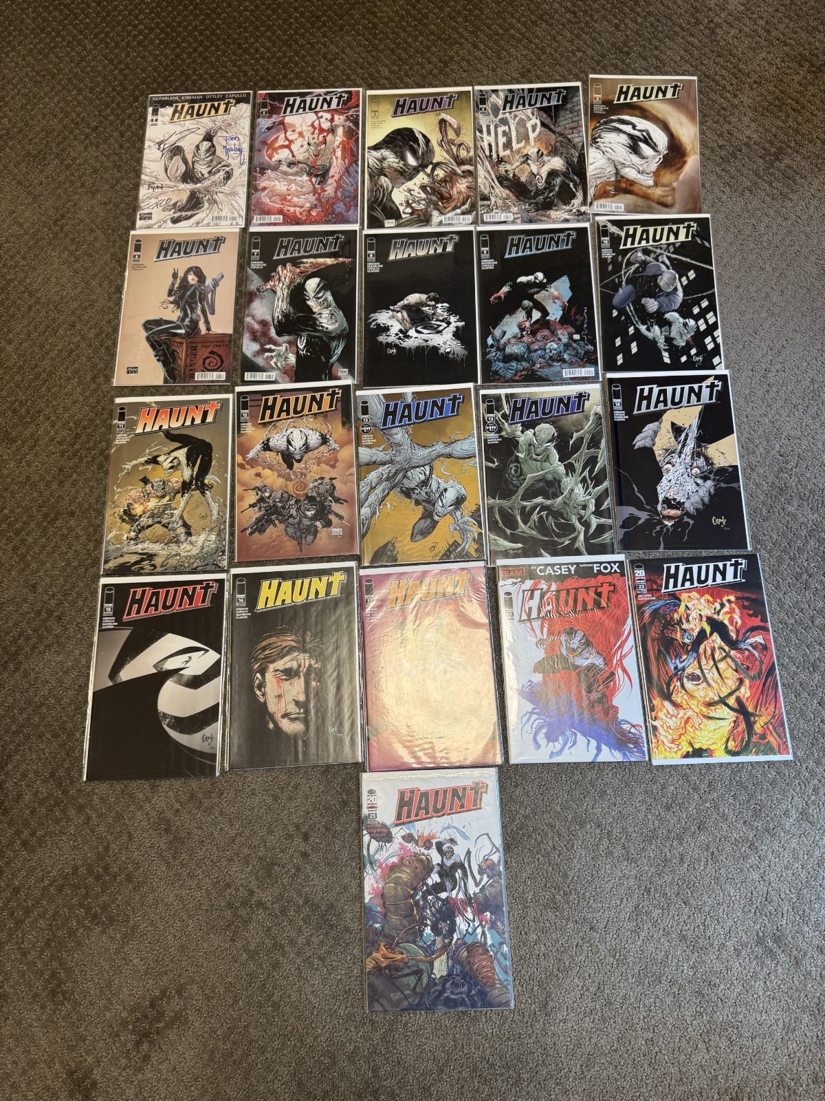 Haunt Comic Book Lot, 21 Issues Total, Some Signed