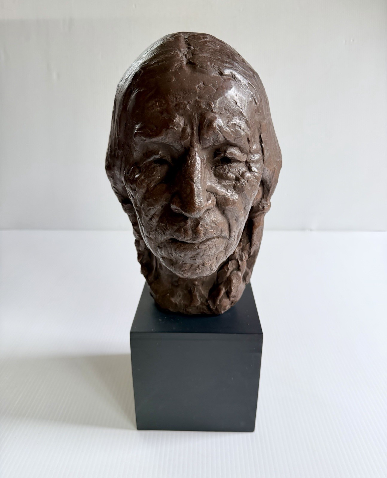 1978 Alva Studios Museum Replica Bust Of Native American Ben Black Elk