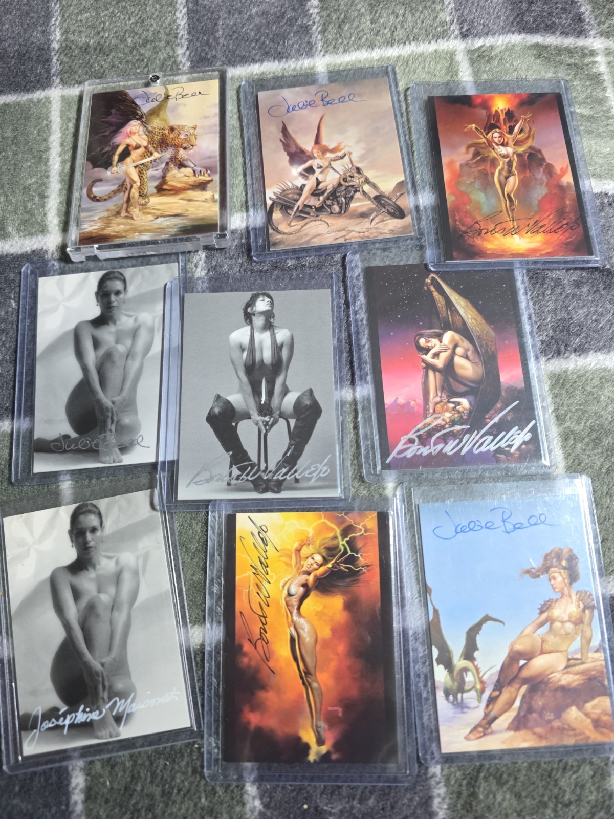 Boris Vallejo Julie Bell Complete A1-A6 Autograph Set + Huge Card Collection