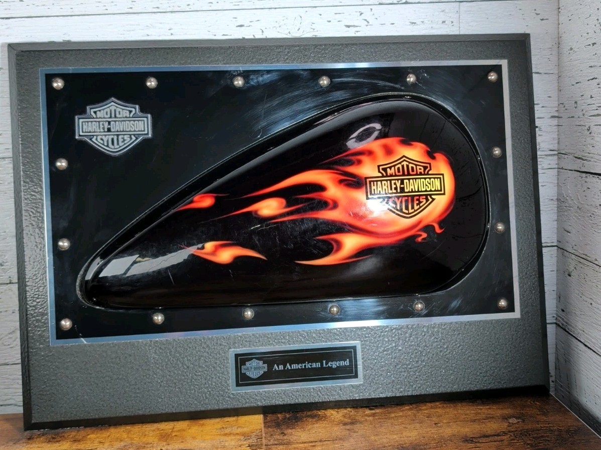 Harley-Davidson Fat Boy 3-D RARE Promotional Wall Dealership Display Plaque Harley-Davidson Fat Boy 3-D RARE Promotional Wall Dealership Display Plaque