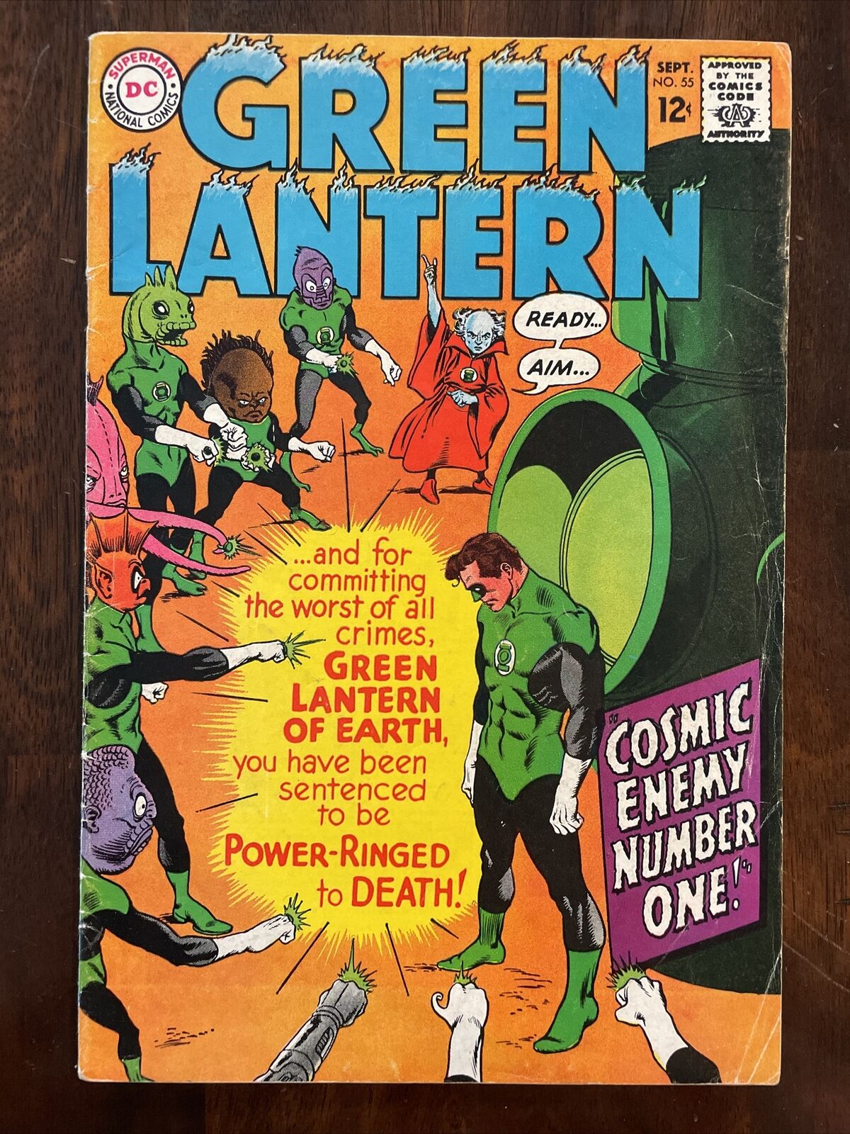 Green Lantern 55 G/VG 1967 Hal Jordan, Gil Kane, Guardians