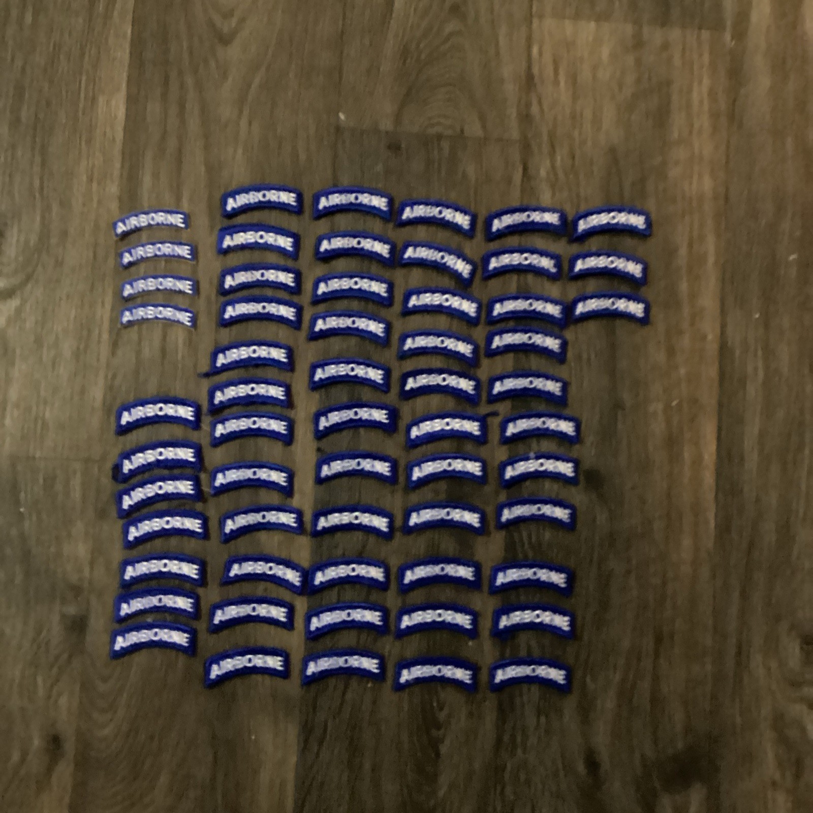 Lot Of 60 vintage Blue airborne patches Lot Of 60 vintage Blue airborne patches